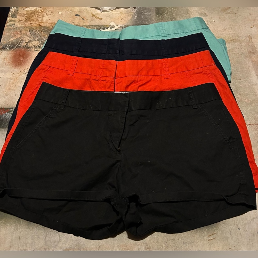 J. Crew Factory Women's Shorts - Black, Red, Green
